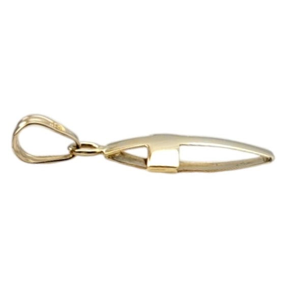 14K Yellow Gold Reversible Open Cross Pendant #20317 - Picture 2 of 7